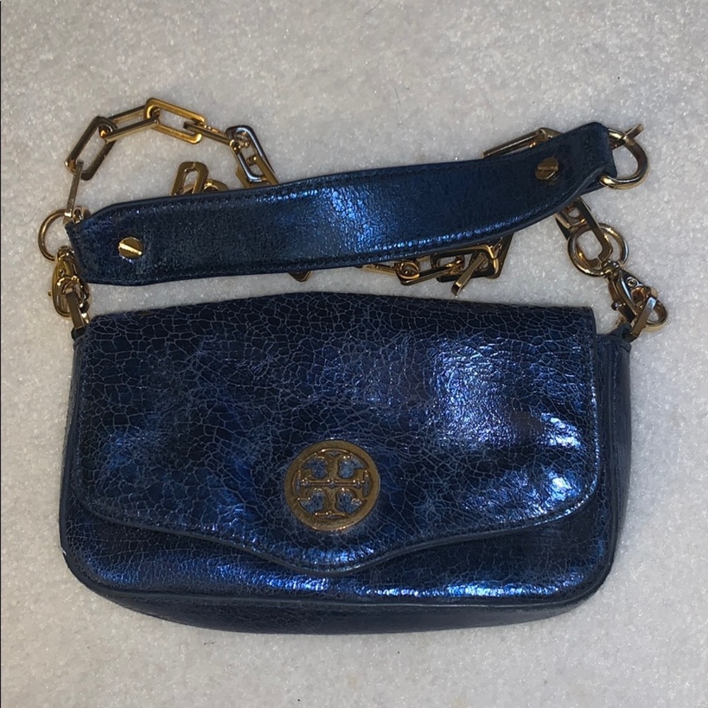 Gorgeous royal blue Tory Burch cross body bag